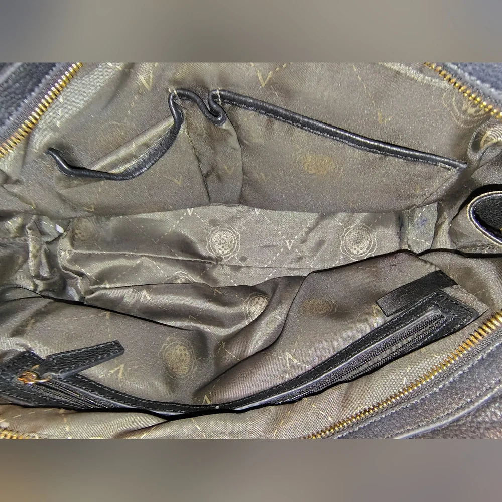 Vince Camuto Pebble Leather Black Handbag - Picture 8 of 8